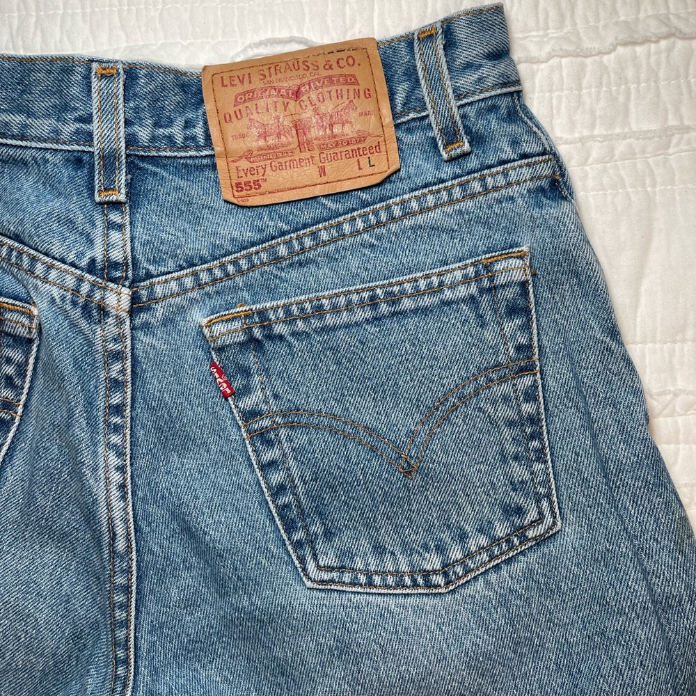 Vintage Levi 555 straight leg low rise jeans